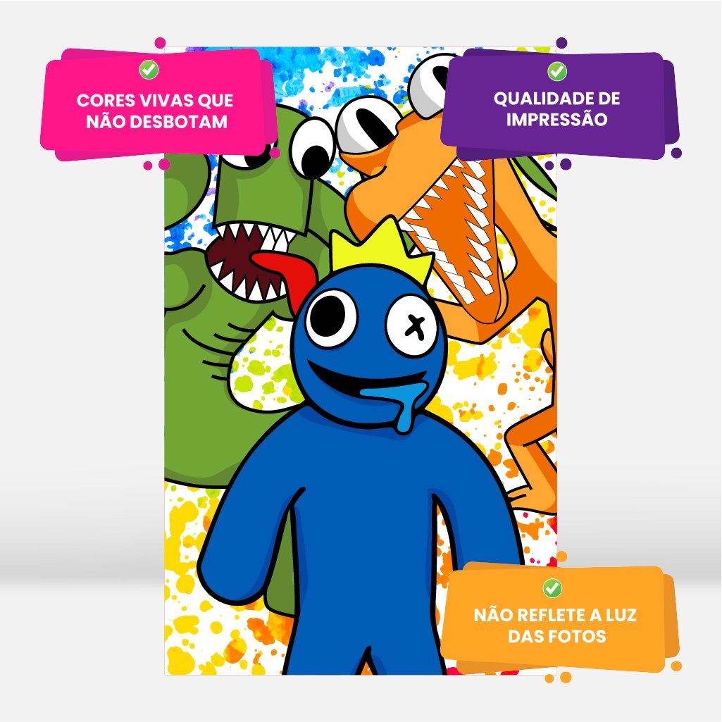 Painel Lateral Rainbow Friends