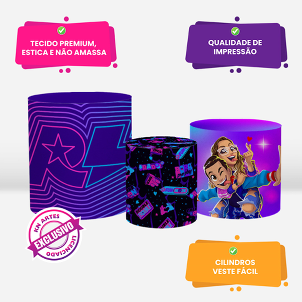 Kit Trio de Capas de Cilindros Rafa e Luiz Licenciado